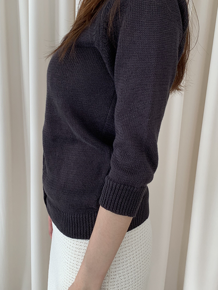 90's "Margaret Howell" wool pique Knit 판완 복제