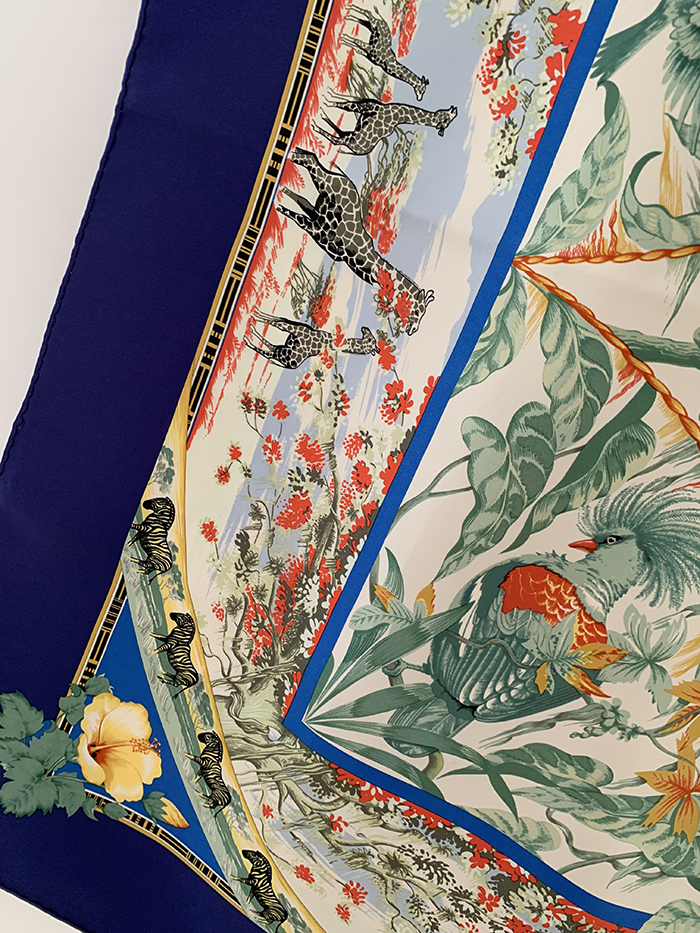 80's "Hermes Pourvu qu'on ait l'ivresse" Silk Scarf 복제