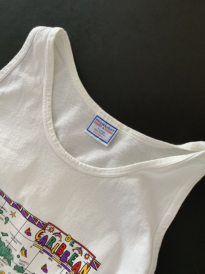80's "Florida" USA sleeveless Shirt 복제