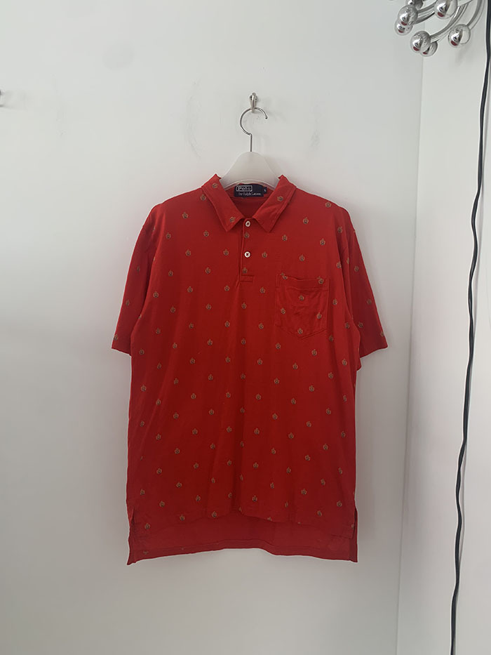 90's "Polo Ralph Lauren USA" Pique Shirt 복제