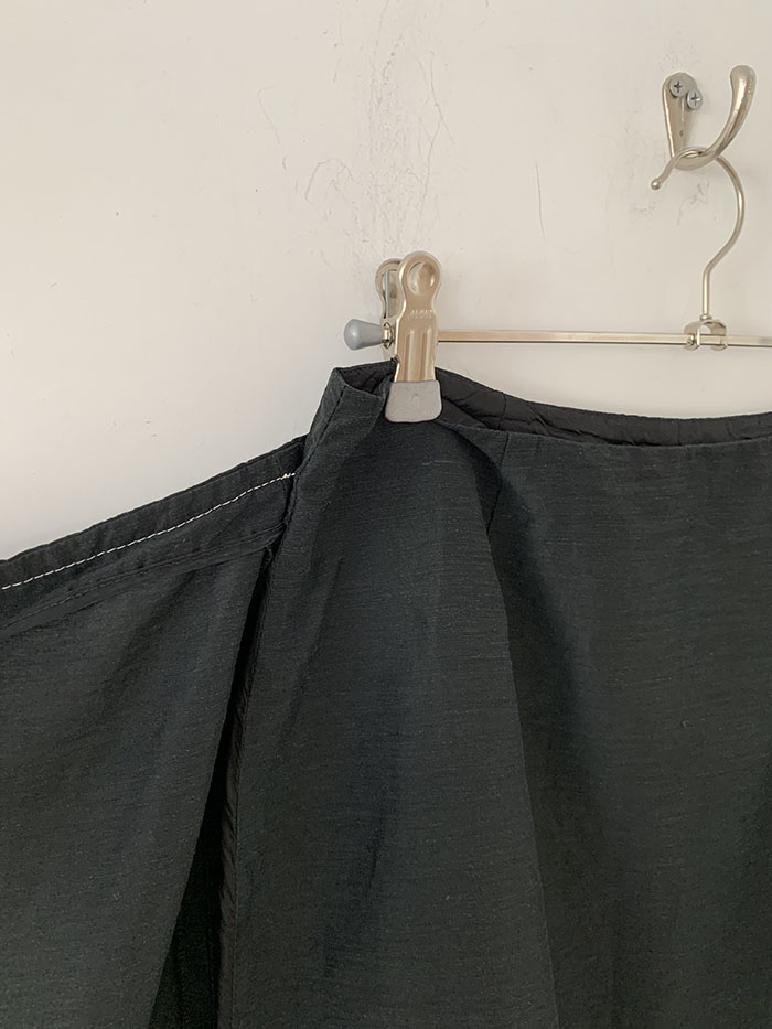 80's "Valentino" Leather Skirt 복제 복제