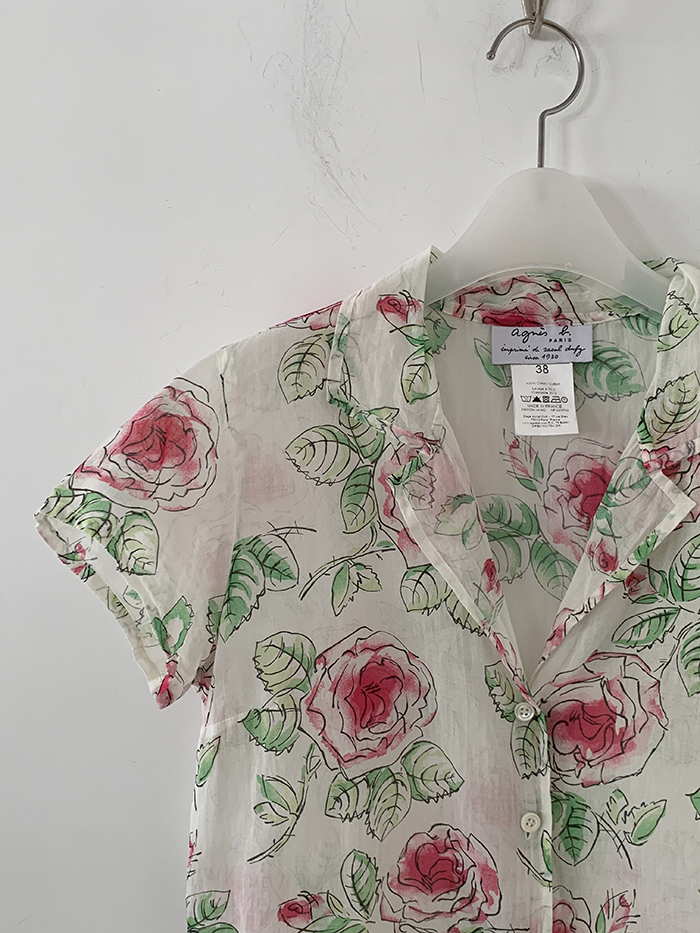 "Agnes B" Cotton T-shirt 복제