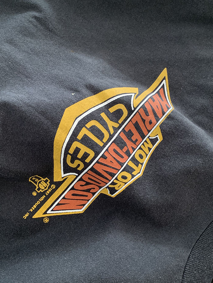 90's "Harley-Davidson" USA T-shirt 복제