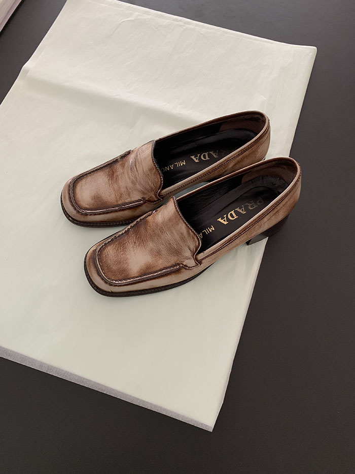 (Deadstock) 00's "PRADA" Flat Shoes
