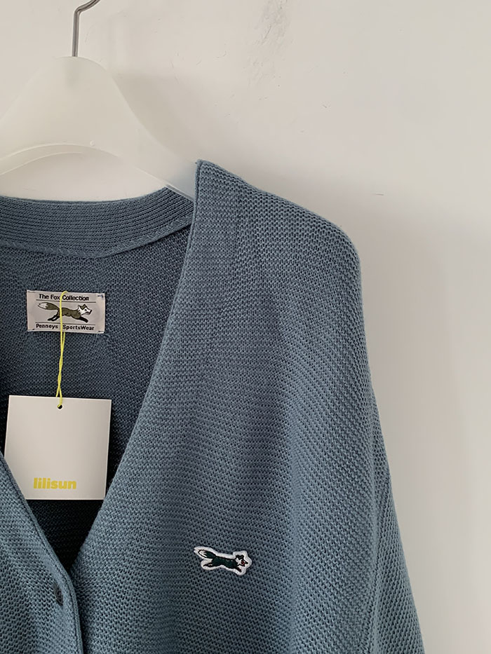 00's "Lacoste" cotton double Cardigan 복제