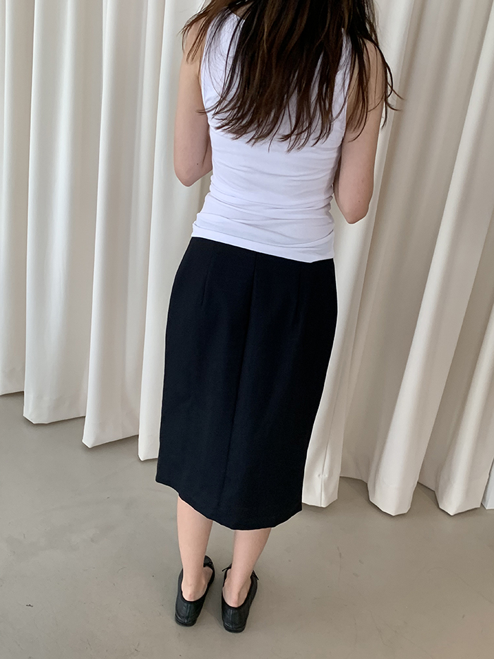 00's "JIL SANDER" wool Skirt 복제