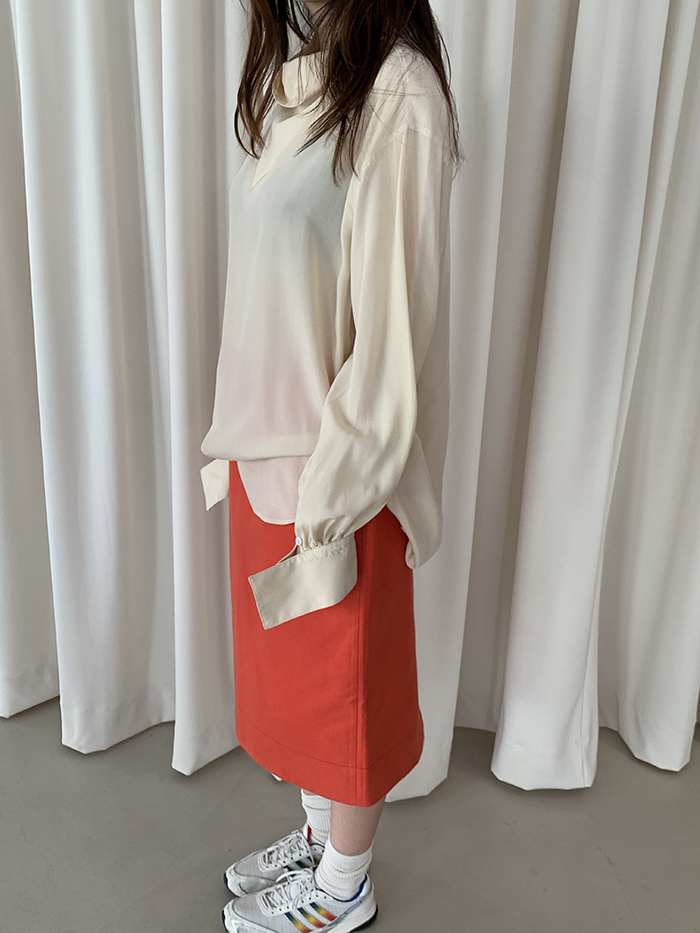 00's "Prada" cotton Skirt
