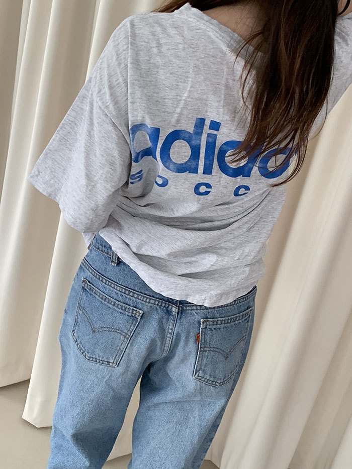 90's "ADIDAS" USA T-shirt 복제