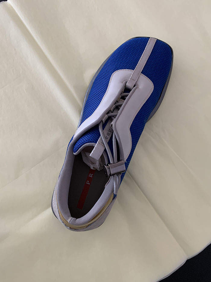 90s-00s "Prada" Archive Sport Leather Shoes (Rare color)