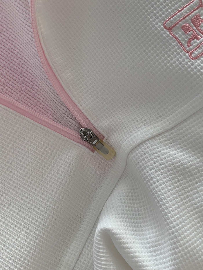 90's "Courreges" Cotton zip-up Top 복제