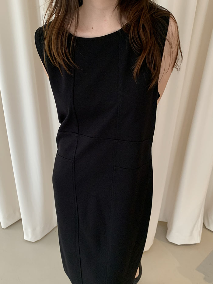 00's "Armani Collezioni" black Dress 복제