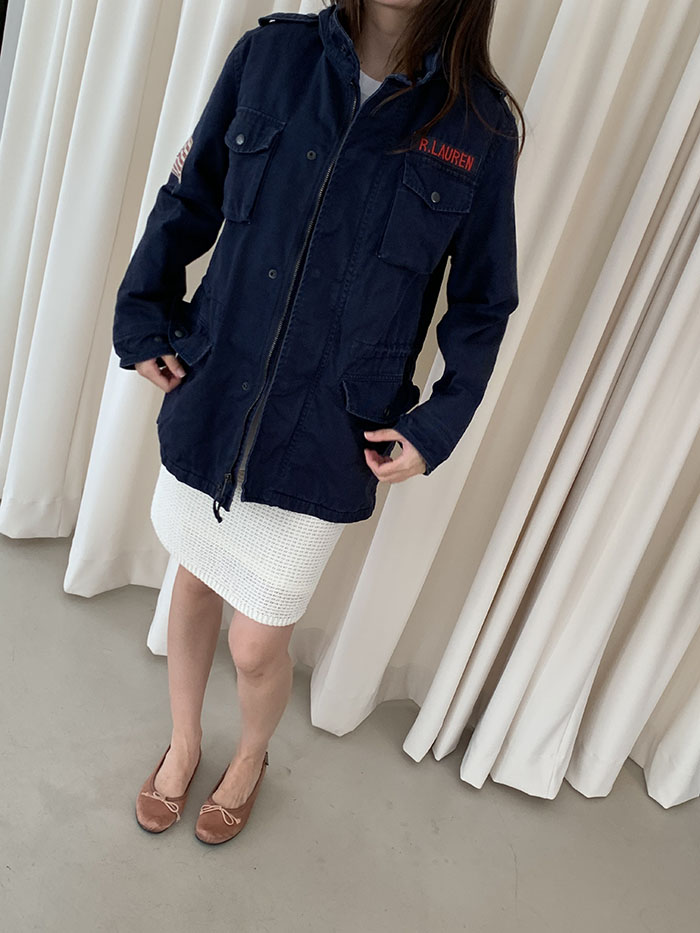 00's "Polo Ralph Lauren" cotton x linen Military Coat 복제