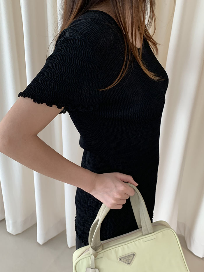 00's "Armani Collezioni" Round Knit 복제