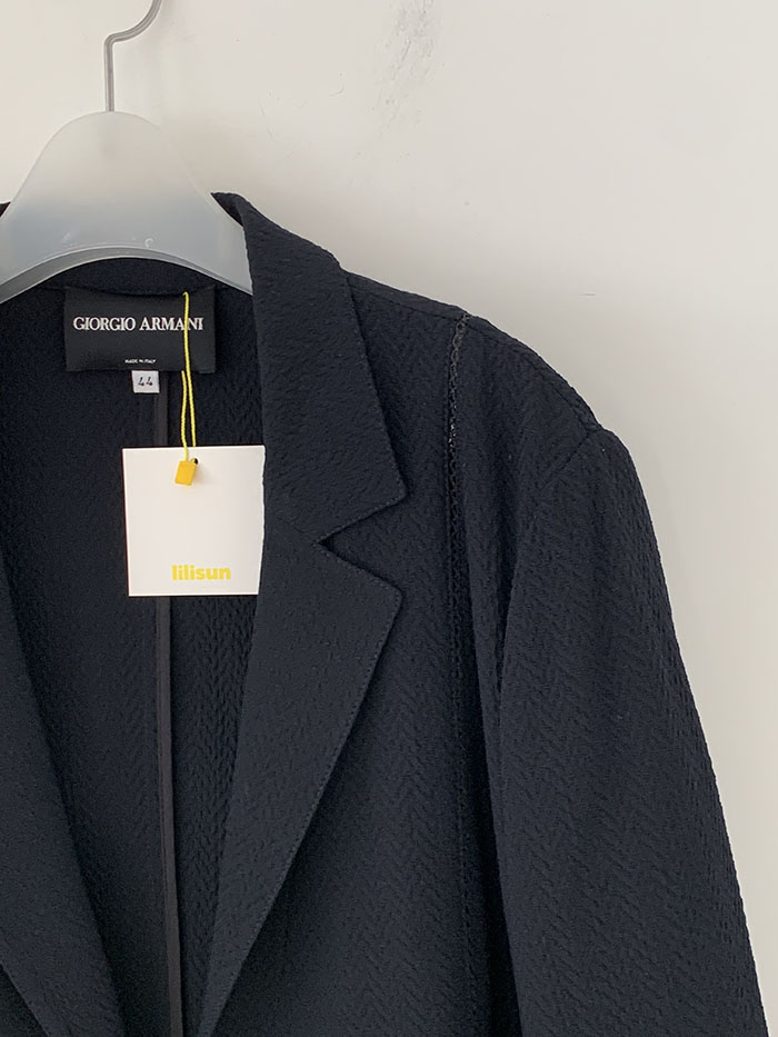 00's "Giorgio Armani" Three buttons Linen Jacket 복제