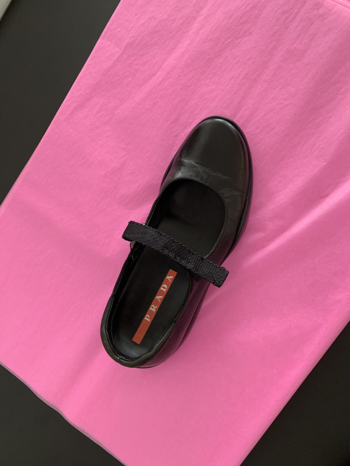(Deadstock) 00's "PRADA" sandal shoes 복제