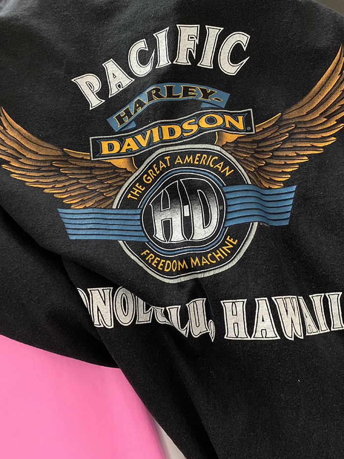80's "1987 Harley Davidson DULUTH,MINNESOTA" USA Long sleeves T-shirt (rare piece) 복제