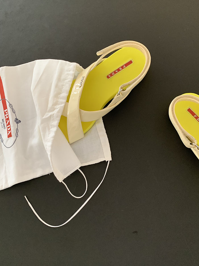 00s "Prada" Rubber Slides