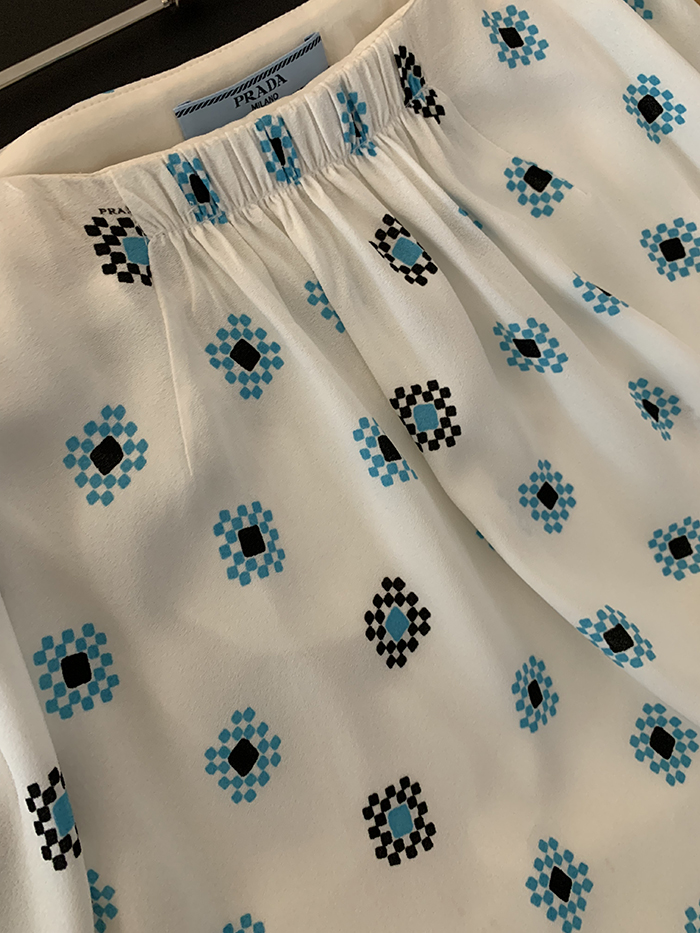 00's "Prada" pleated Skirt
