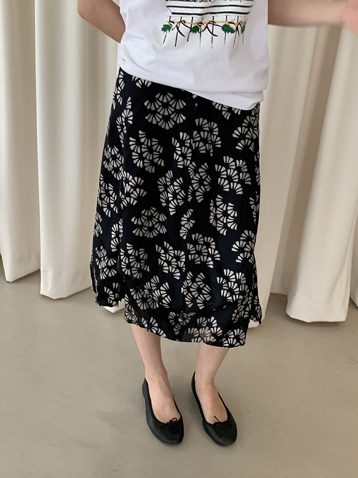 00's "Giorgio Armani" Black Skirt 복제 복제