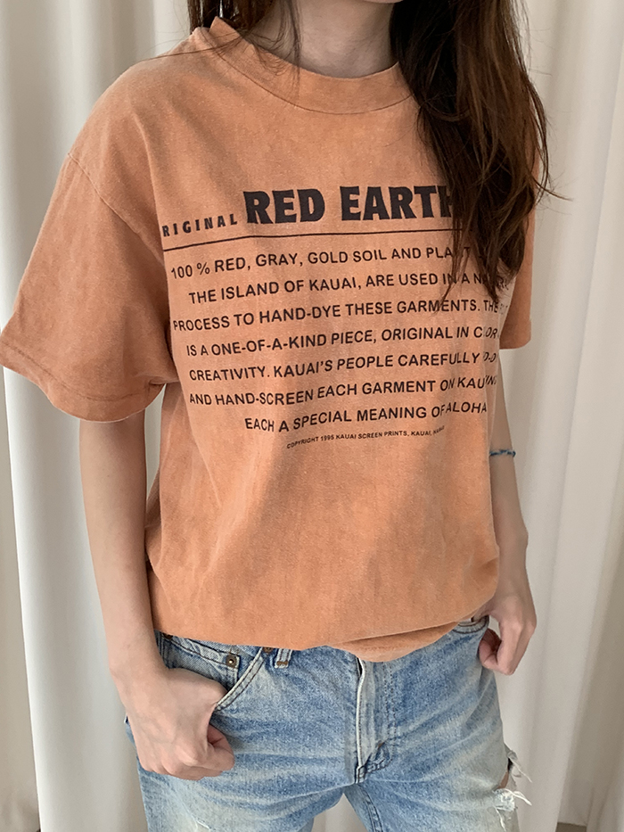 90's "RED EARTH Hawaii" USA T-shirt