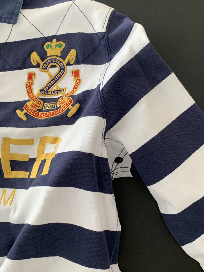 Vintage "Melbourne Flower Gaarden Show" by Polo Ralph Lauren Rugby" Pique Shirt 복제 복제