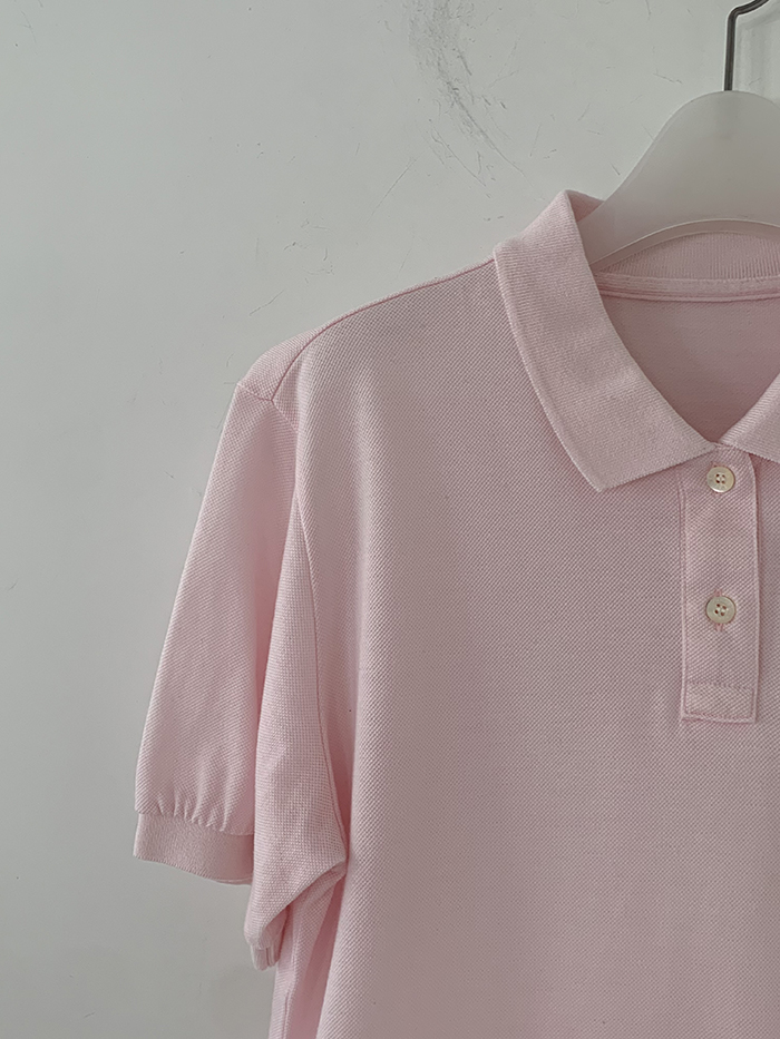 90's "Courreges" Cotton Pique Knit 복제 복제