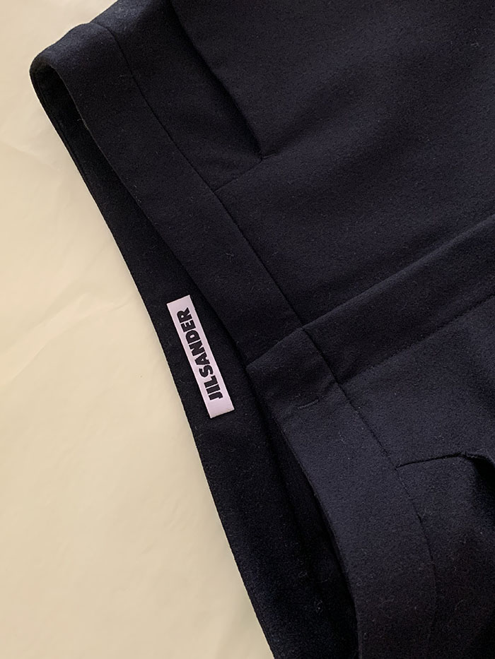 00's "JIL SANDER" wool check Skirt 복제