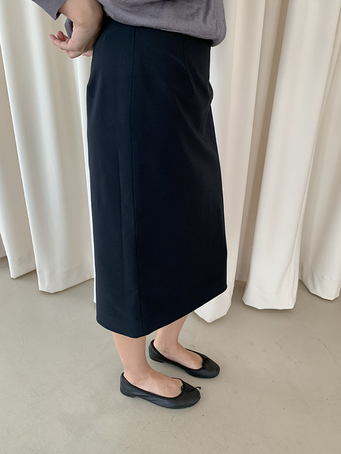 00's "Prada" black cotton Skirt 복제