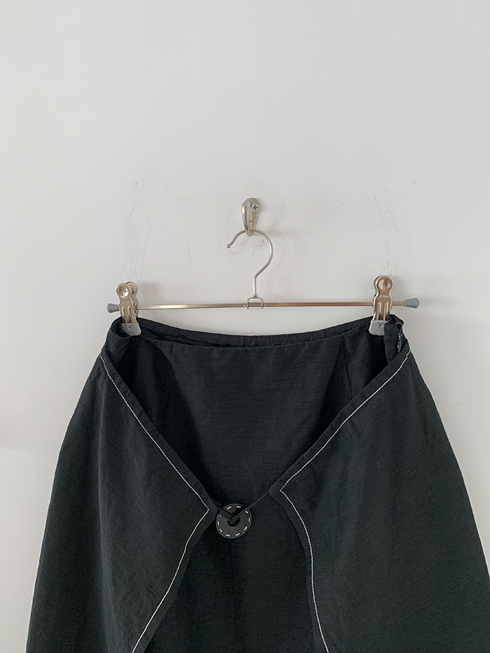 80's "Valentino" Leather Skirt 복제 복제
