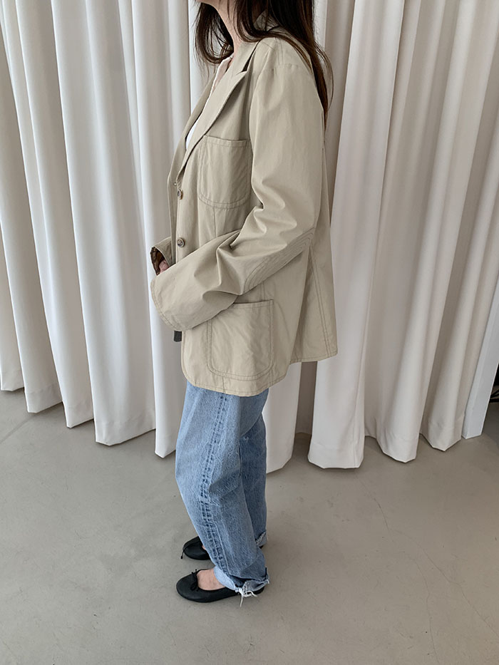 00's "Giorgio Armani" cotton Jacket 복제