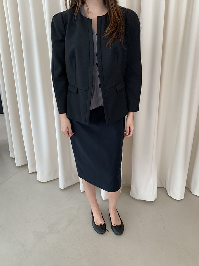 00's "Prada" black cotton Skirt 복제