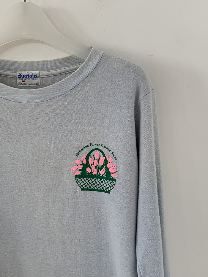 80's ‘Melbourne Flower Gaarden Show’ T-shirt 복제