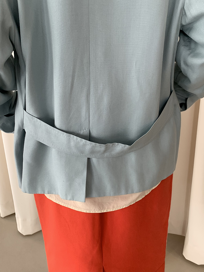 00's "PRADA" blue short Jacket