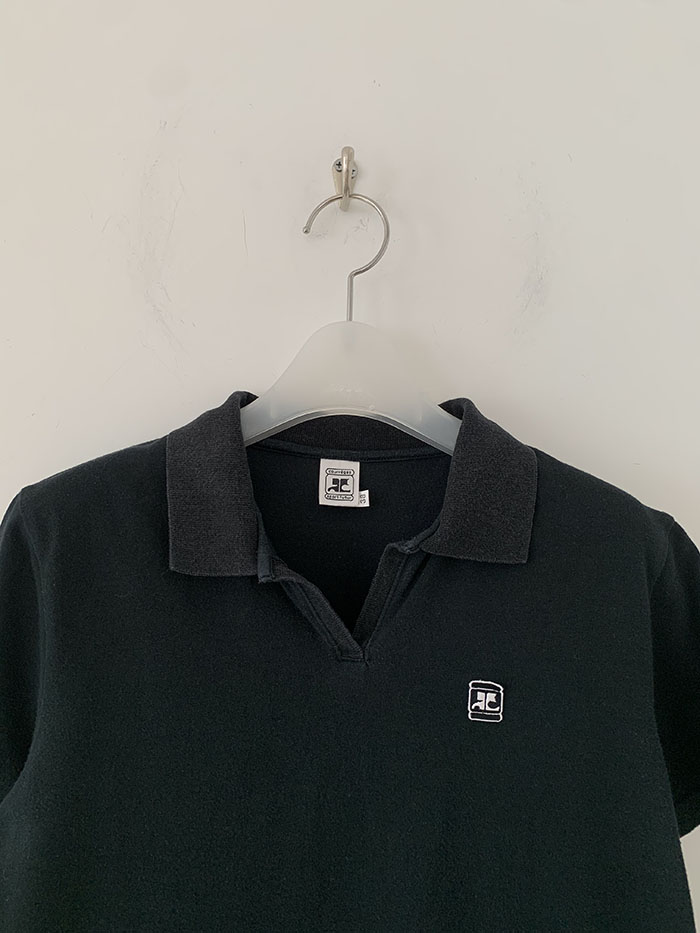 90's "Courreges" cotton Pique Knit 복제