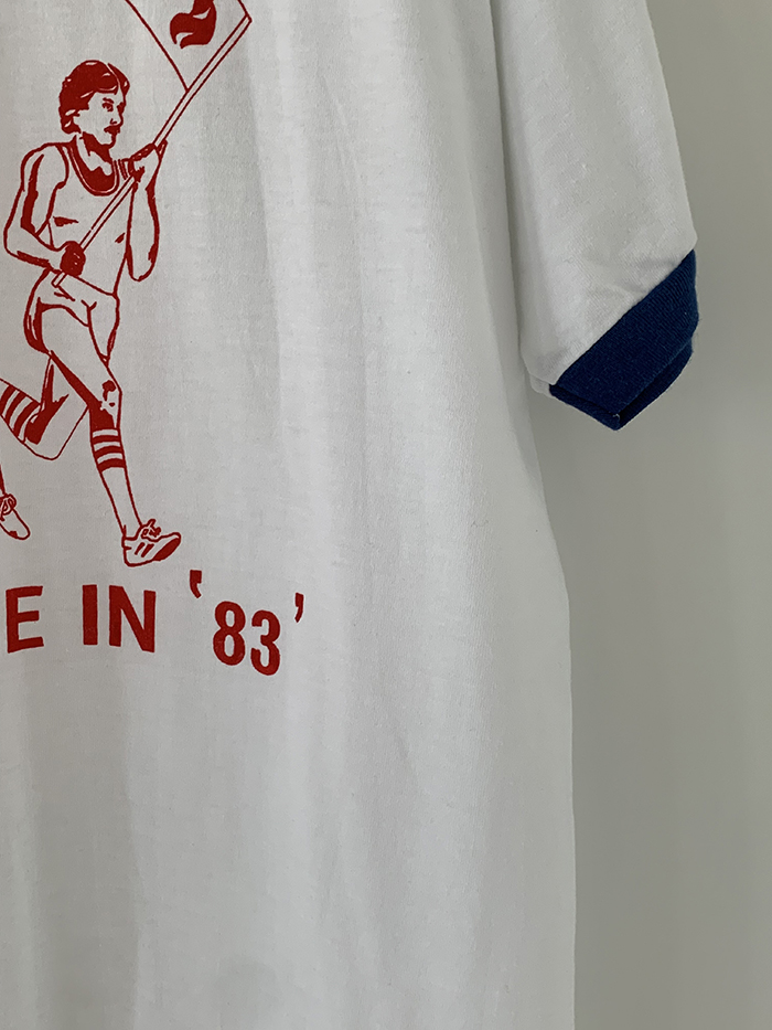 (Deadstock) 80's "Champion" USA Ringer T-shirt