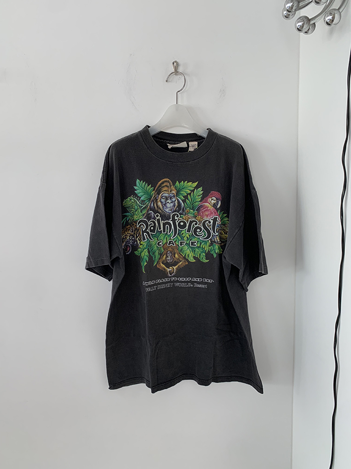 90's "WILD PLACE TO SHOP AND EAT" USA T-shirt 복제