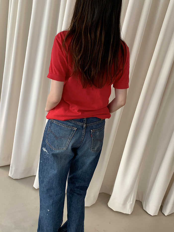 80's "Lacoste" USA Cotton Pique Shirt 복제