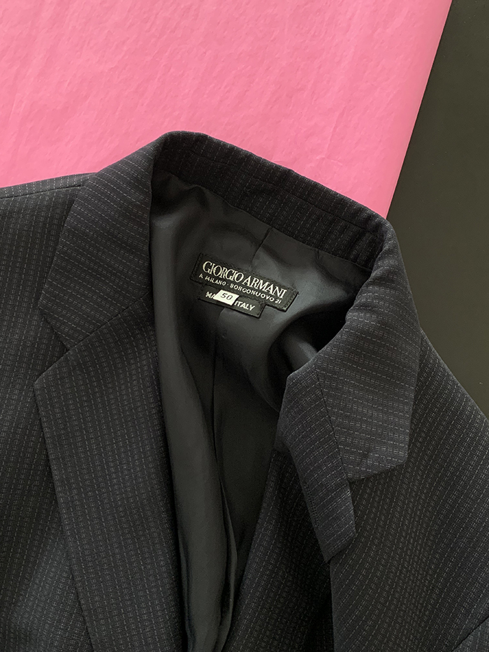 90's "Giorgio Armani" Three buttons wool Jacket