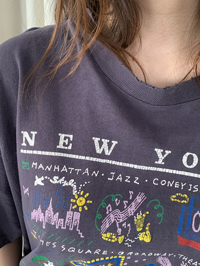 80's "NEW YORK" USA T-shirt