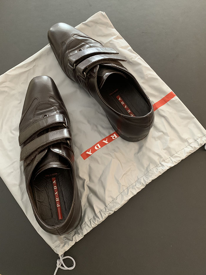00's "PRADA" Leather Shoes 복제
