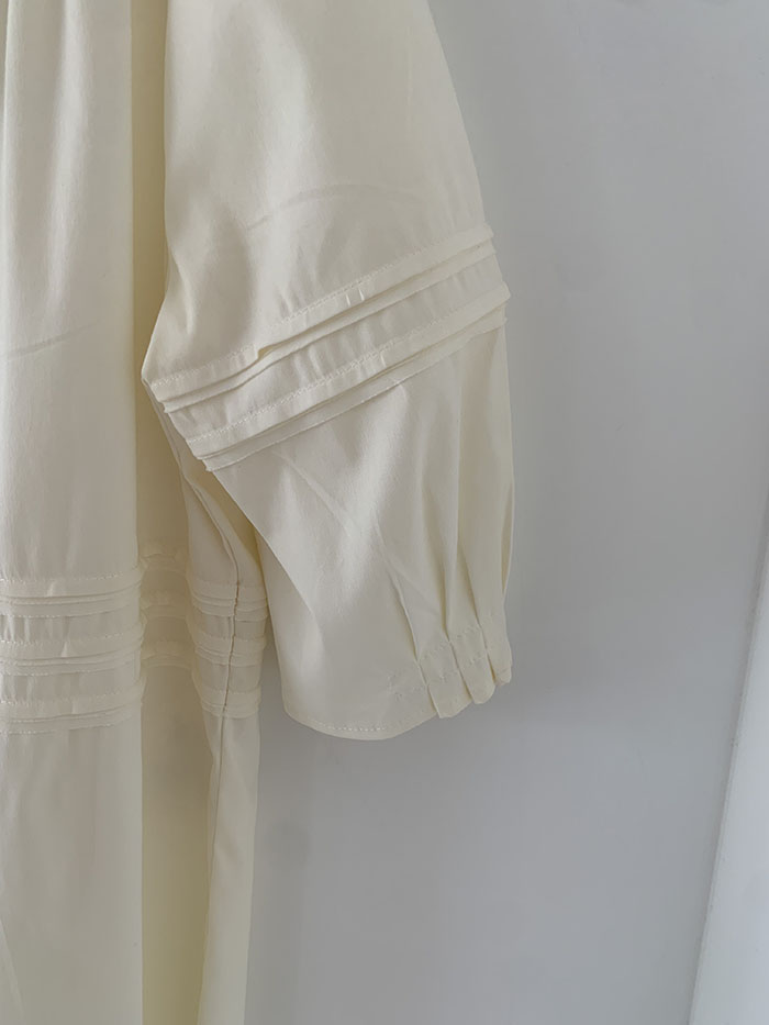 00's "miumiu" viscose rayon back button Blouse 복제