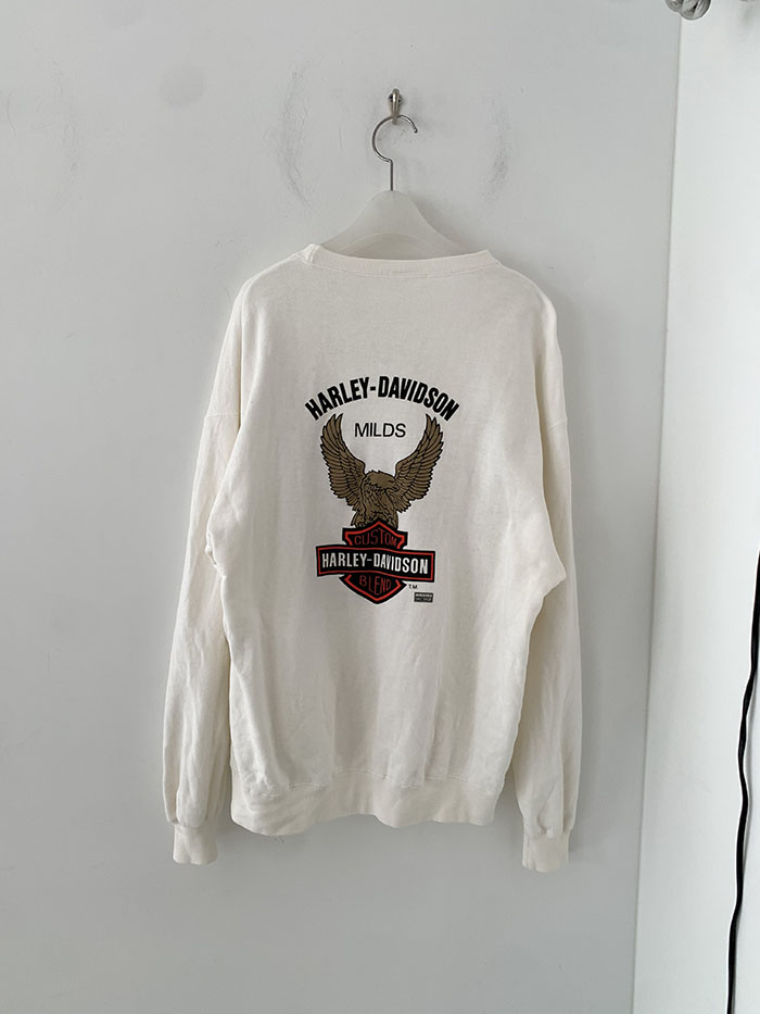 80's "Harley Davidson" embroidery patch Sweatshirt (Rare Design) 복제