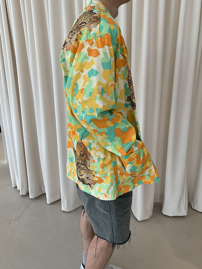 00's "Polo Ralph Lauren" cotton x linen Military Coat 복제