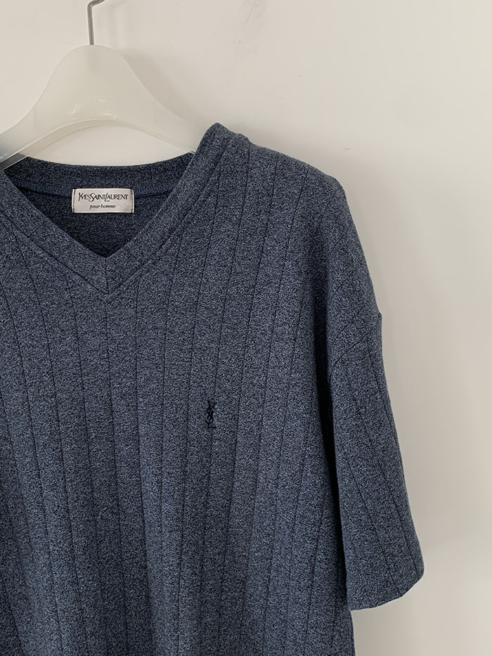 90's "Yves Saint Laurent" Cotton Pique Knit 복제