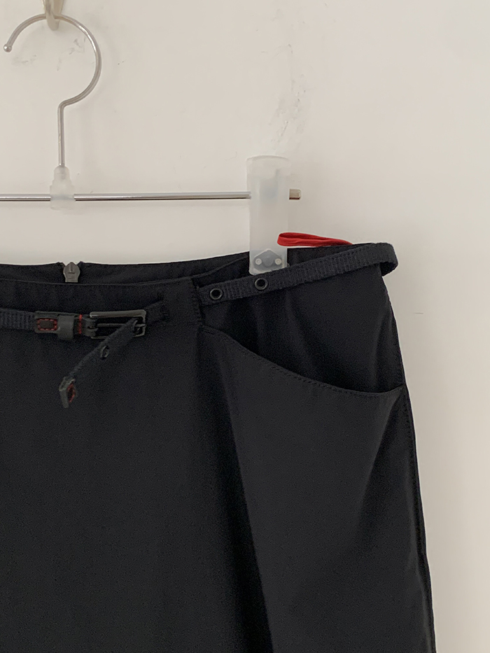 00's "PRADA" linen Skirt 복제