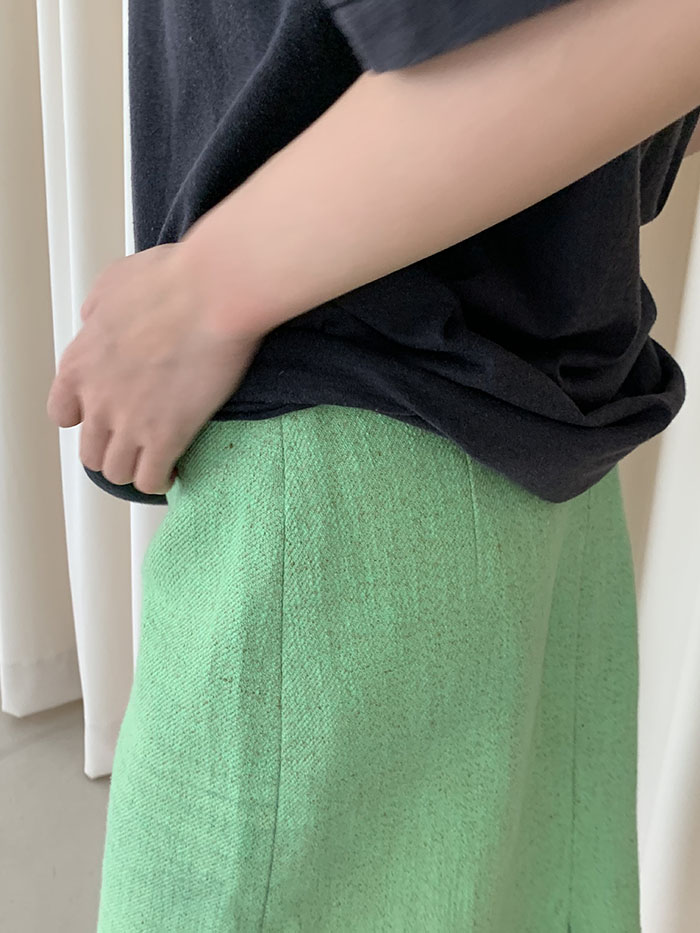 00's "JIL SANDER" wool check Skirt 복제