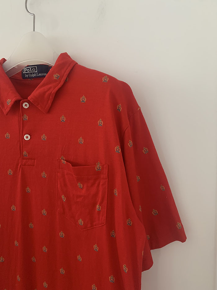 90's "Polo Ralph Lauren USA" Pique Shirt 복제