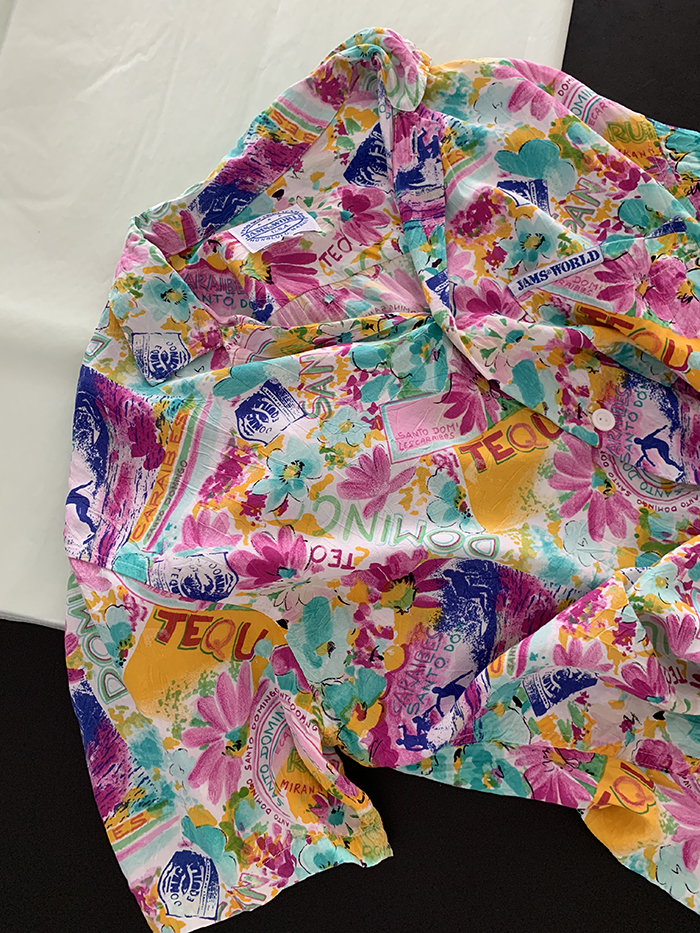80's "Jams World" Hawaiian Shirts 복제