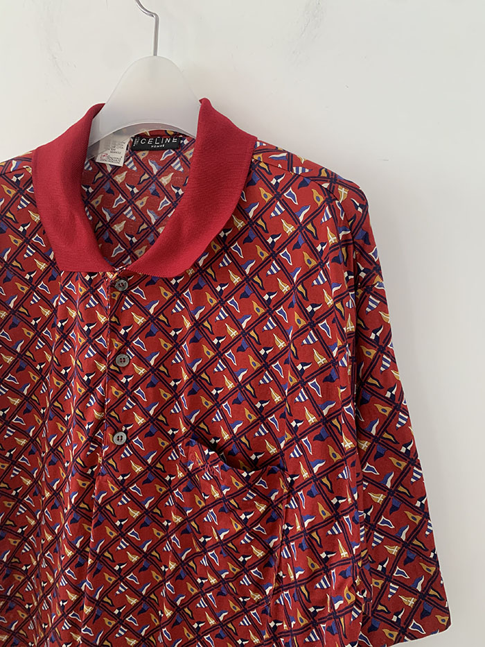 (Deadstock) 00's Celine silk Shirt 복제