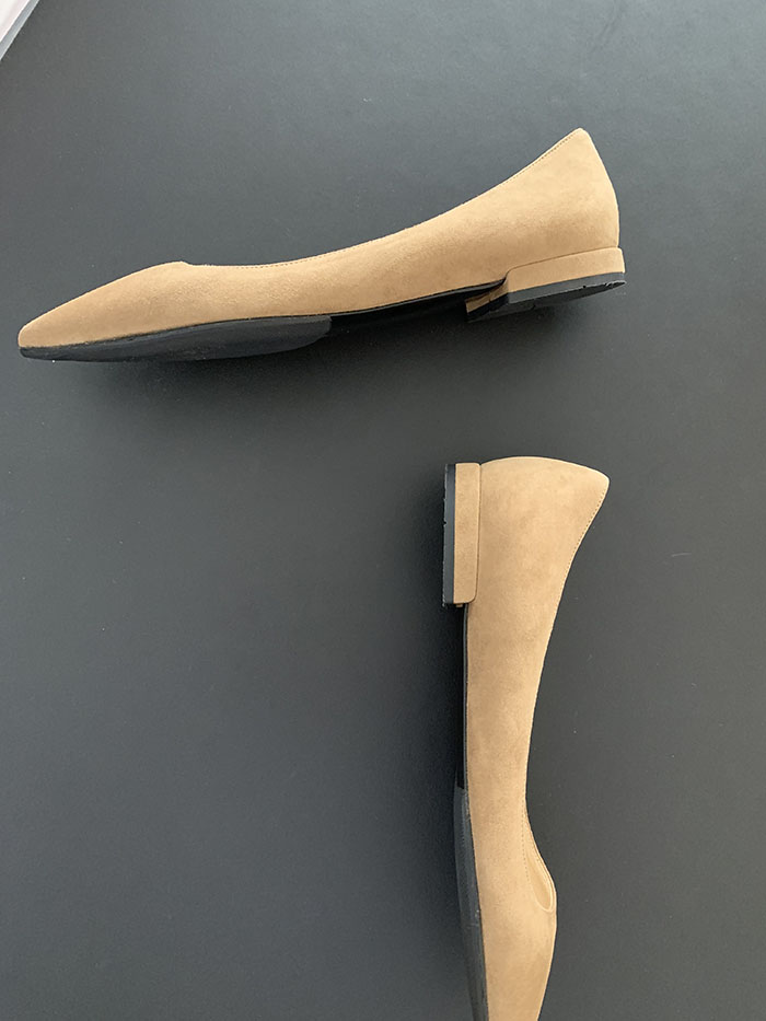 (Deadstock) 00's "PRADA" stiletto flat shoes